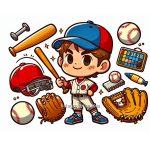 Image of Baseball Equipment Coloring