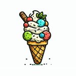 Sweet and Colorful Ice Cream Coloring Pages for Kids Image of Ice Cream Coloring
