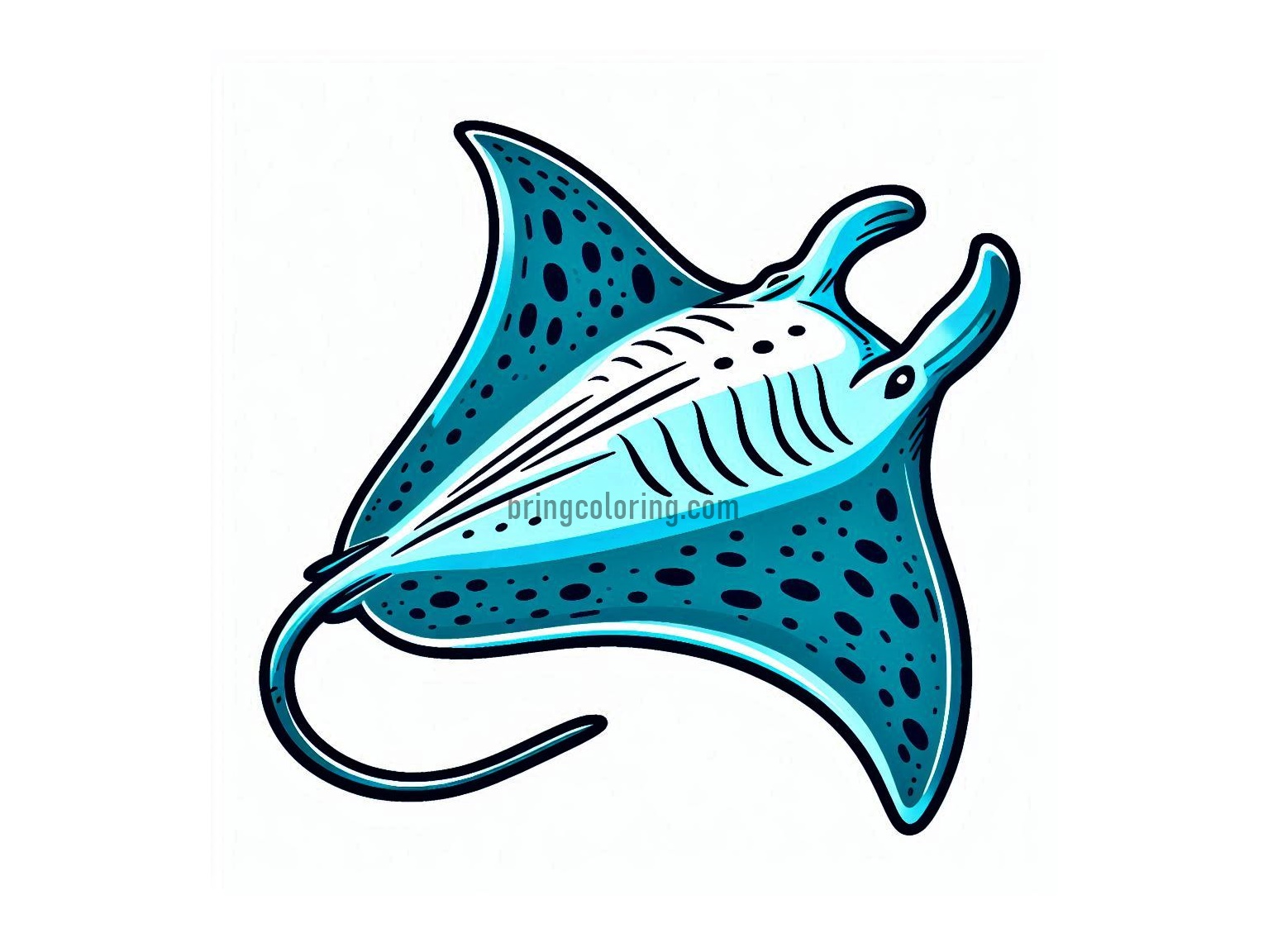 Welcome to the Manta Ray Coloring Pages! 1 Image of Manta Ray Coloring