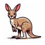 Image of kangaroo Coloring