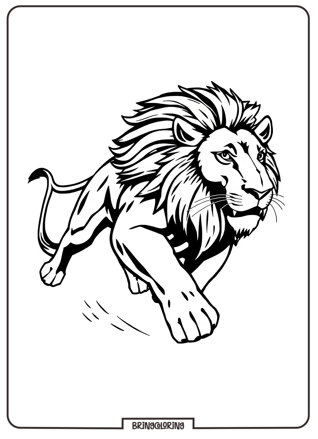 The King of the Jungle is Here, Lion Coloring Pages for Kids 4 Lion Coloring Pages for Kids