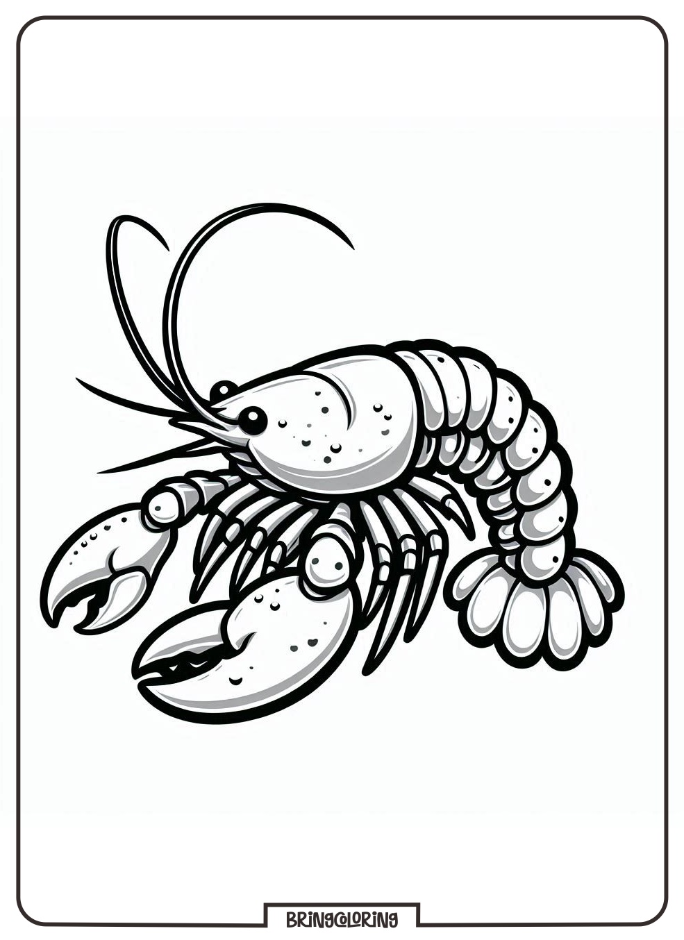 Lobster coloring pages for kid
