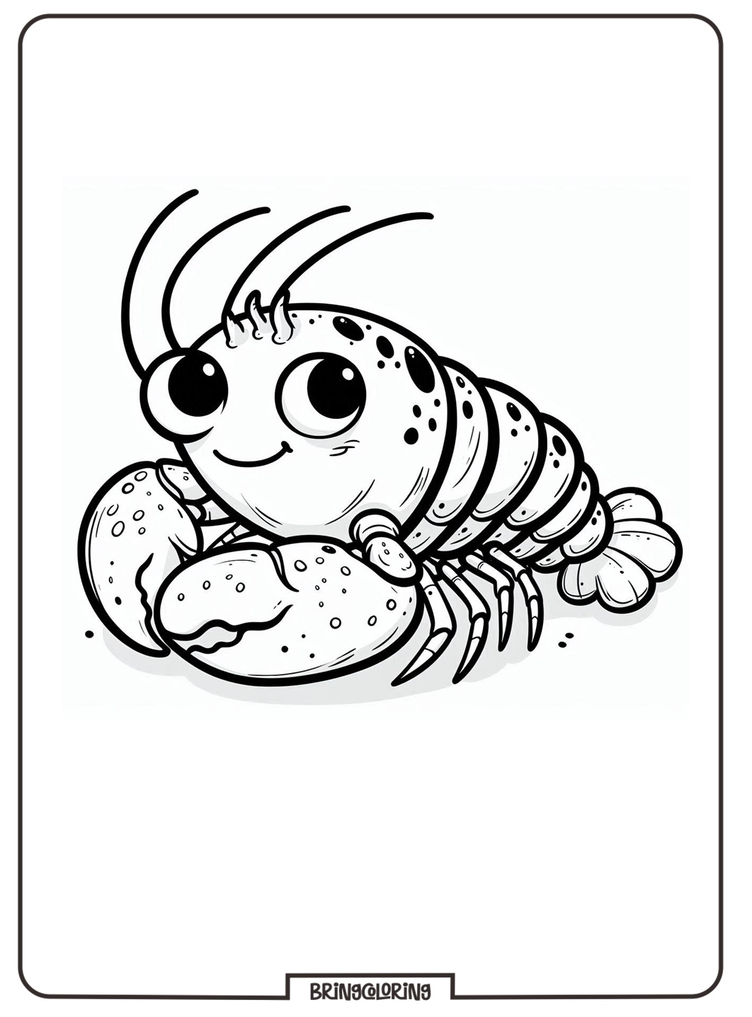 Lobster coloring pages for kids