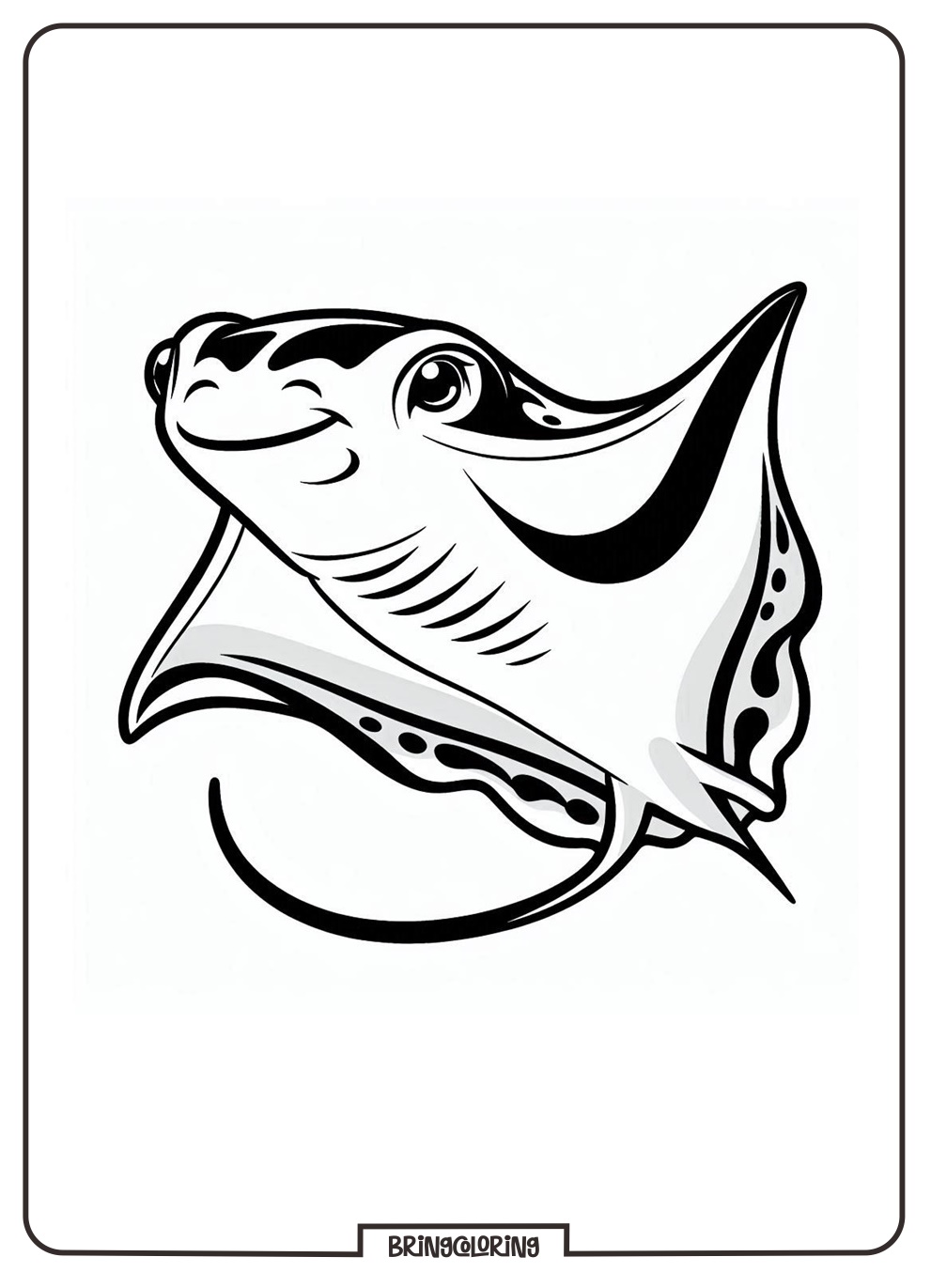 Welcome to the Manta Ray Coloring Pages! 2 Manta Ray Coloring Page for Kids