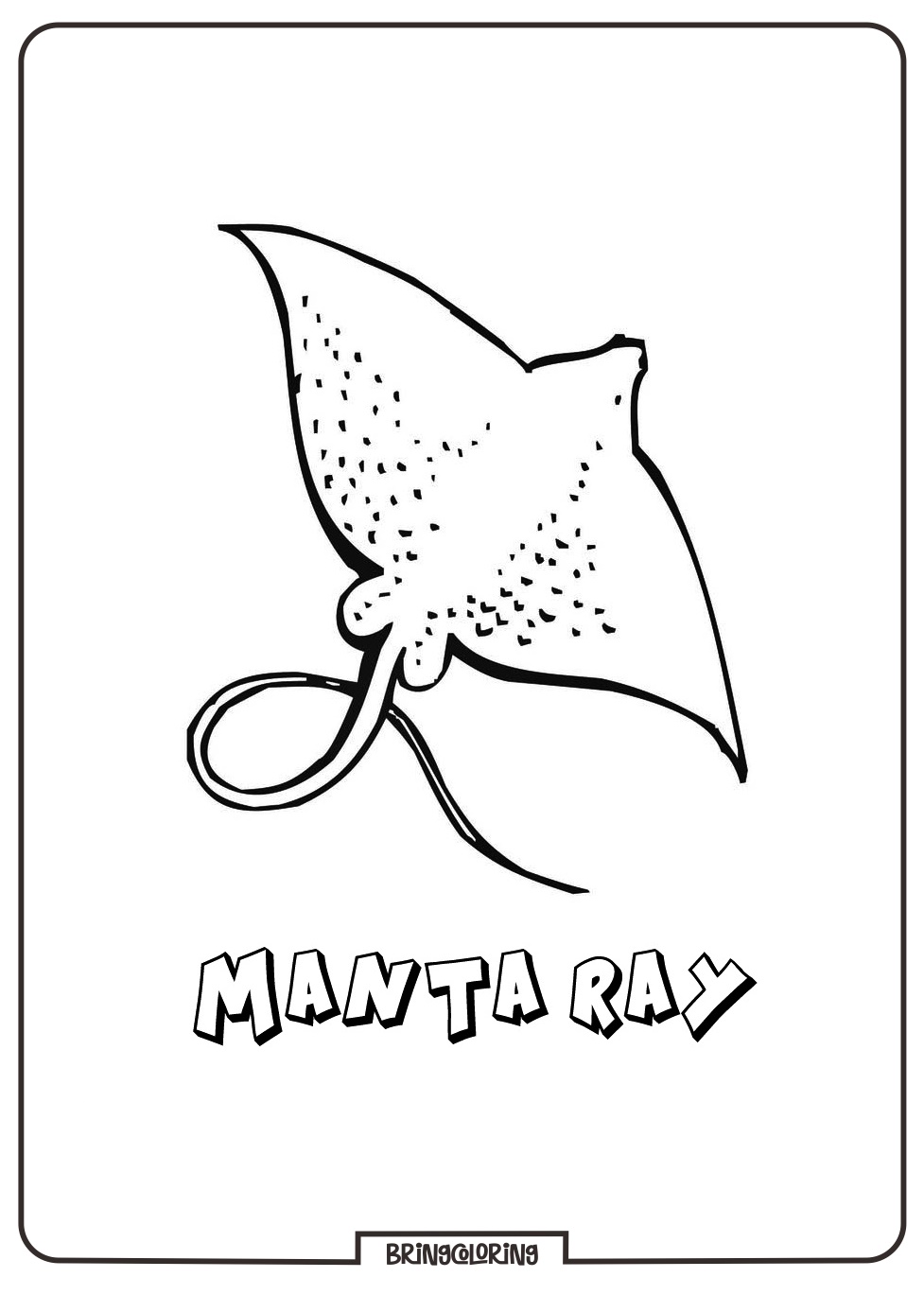 Welcome to the Manta Ray Coloring Pages! 3 Manta Ray Coloring Pages for kids