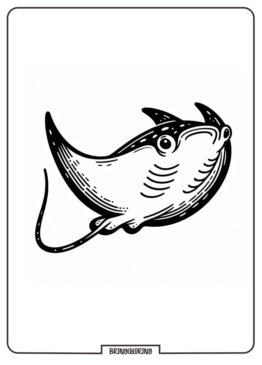 Welcome to the Manta Ray Coloring Pages! 4 Manta Ray Colouring Page for Kid