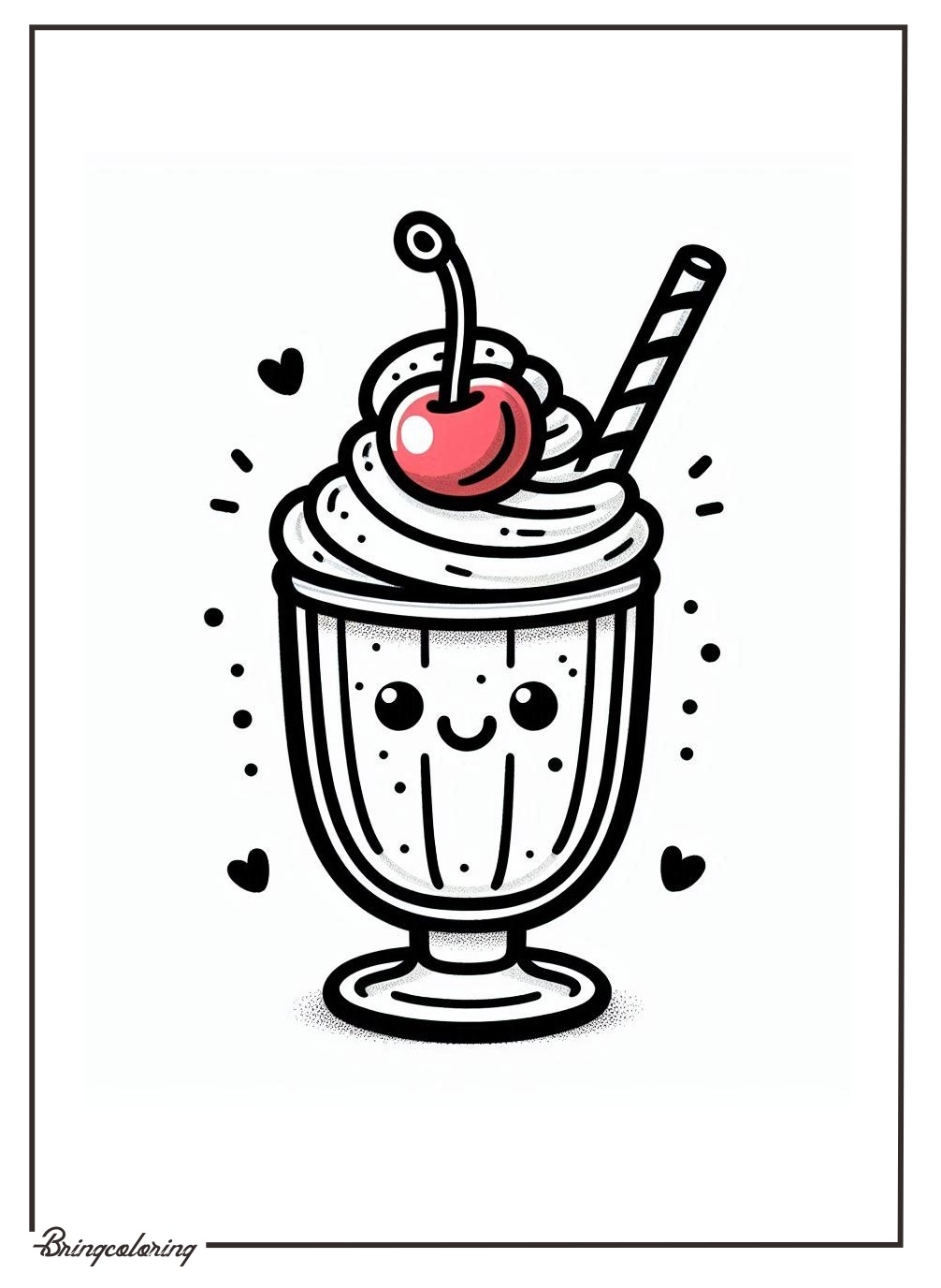 Milkshakes with Cherries on Top Look Extra Yummy and Fun! 3 Milkshake drink with cherry coloring
