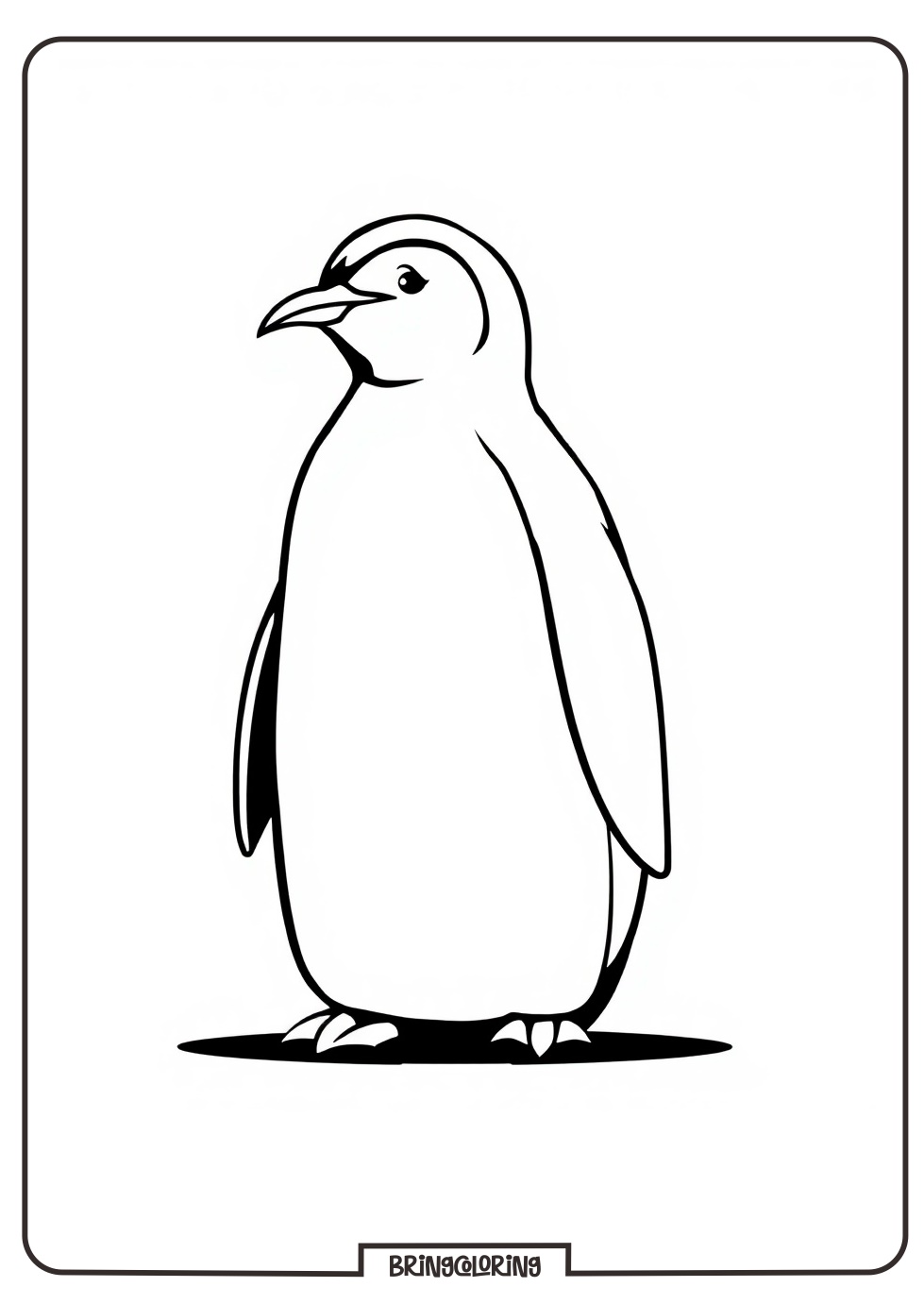 Cute Penguin Coloring Pages for Kids 2 Penguin Coloring Page for Kids