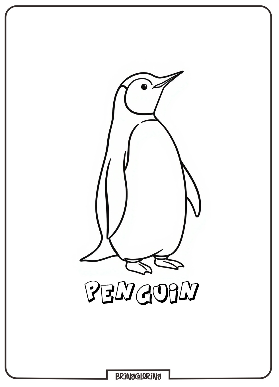 Cute Penguin Coloring Pages for Kids 3 Penguin Coloring Pages for Kids