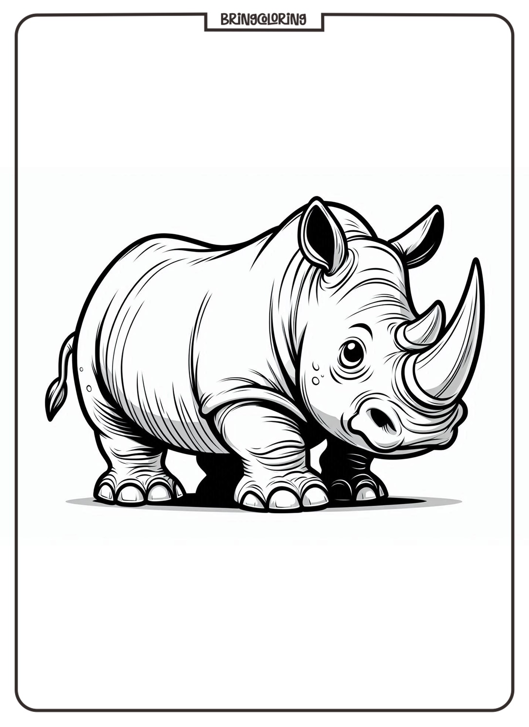 Strong and Amazing Animals Rhinoceros Coloring Pages 1 Rhinoceros Coloring Pages for Kid