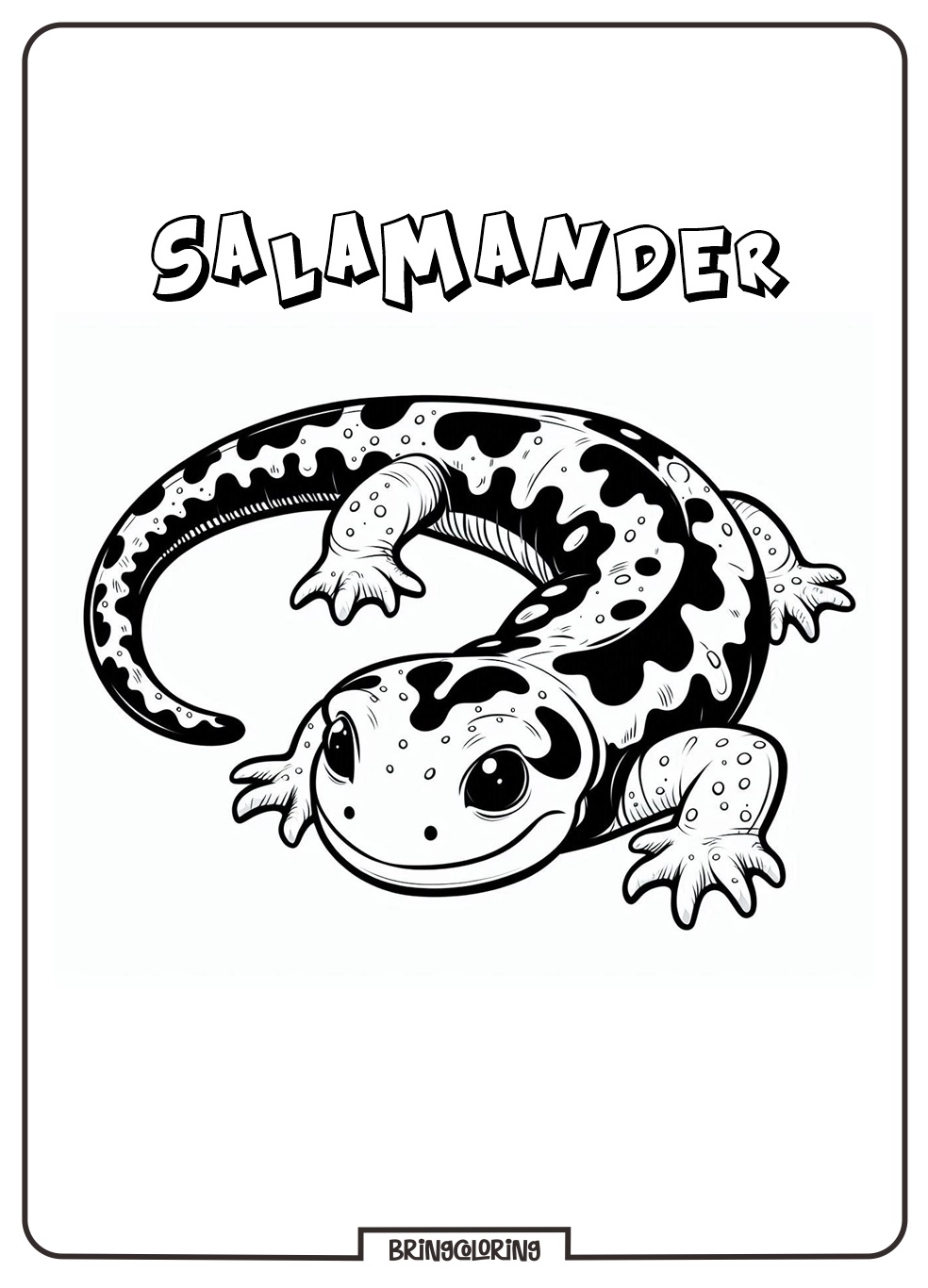 Salamander Coloring Pages 3 Salamander Coloring Pages for Kids
