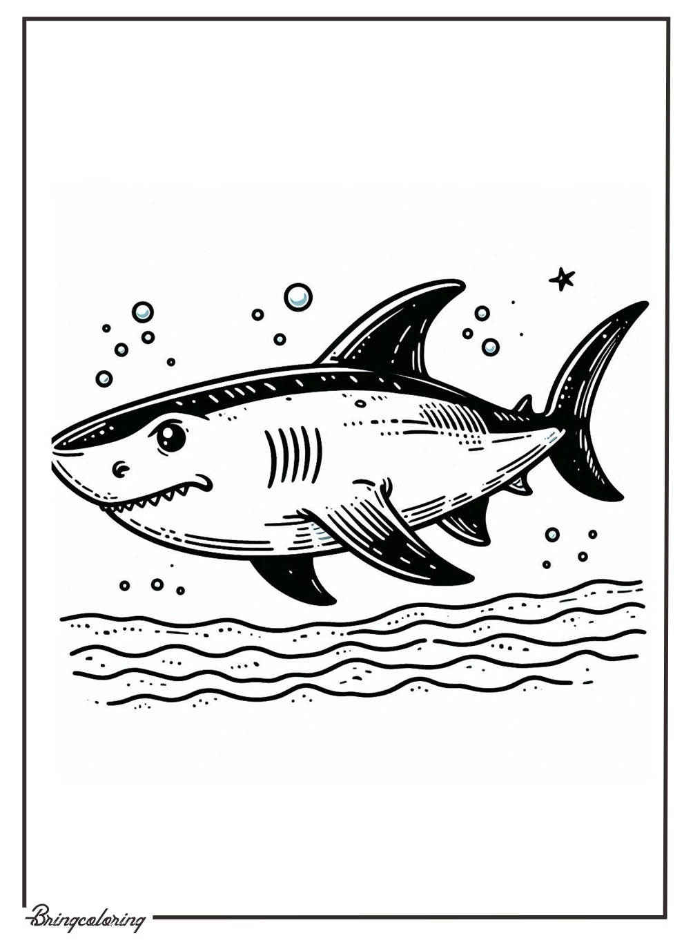 Let’s Color the Shark! 4 Shark Coloring Pages Online