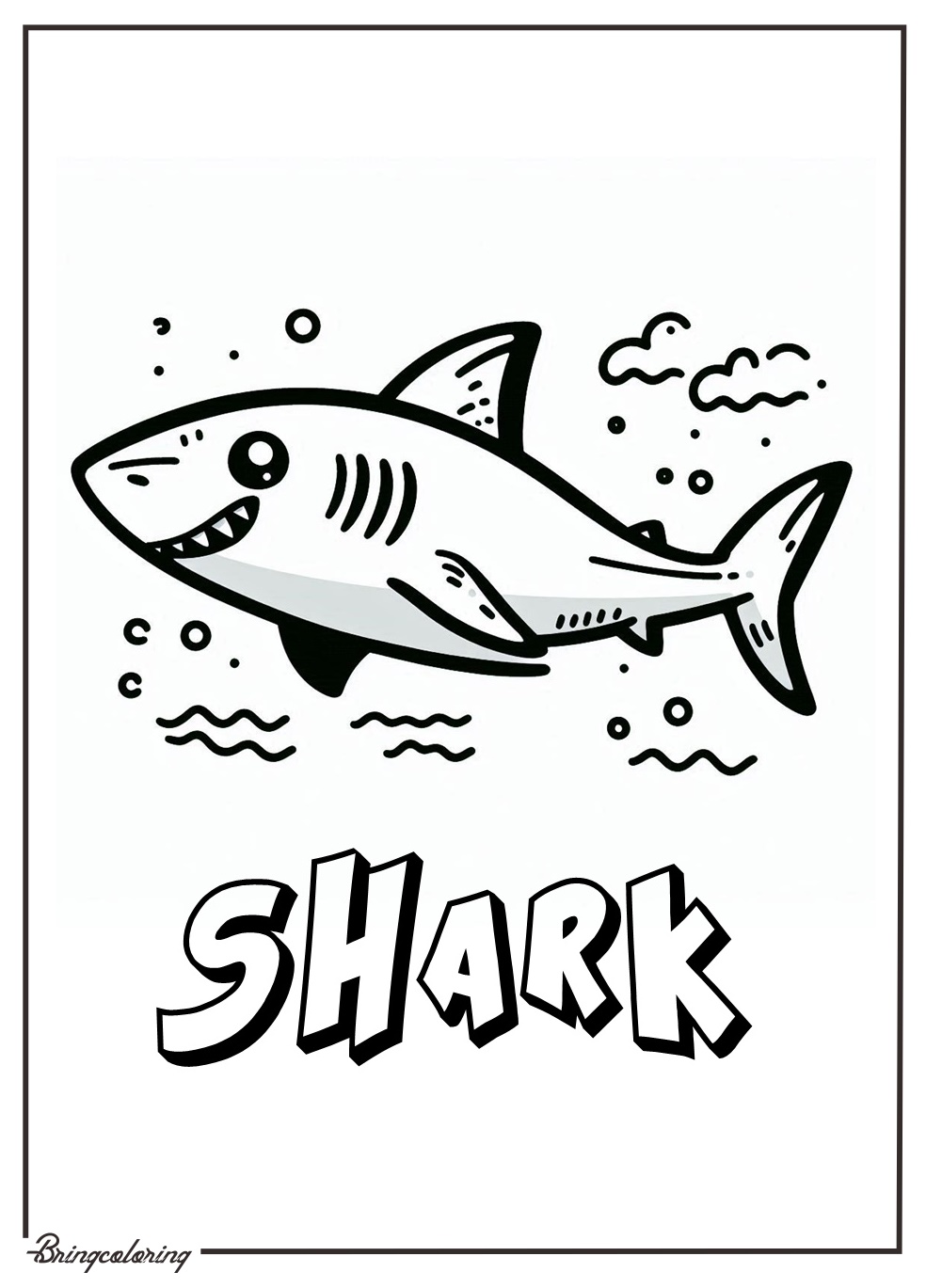 Let’s Color the Shark! 3 Shark Coloring Pages for Kids