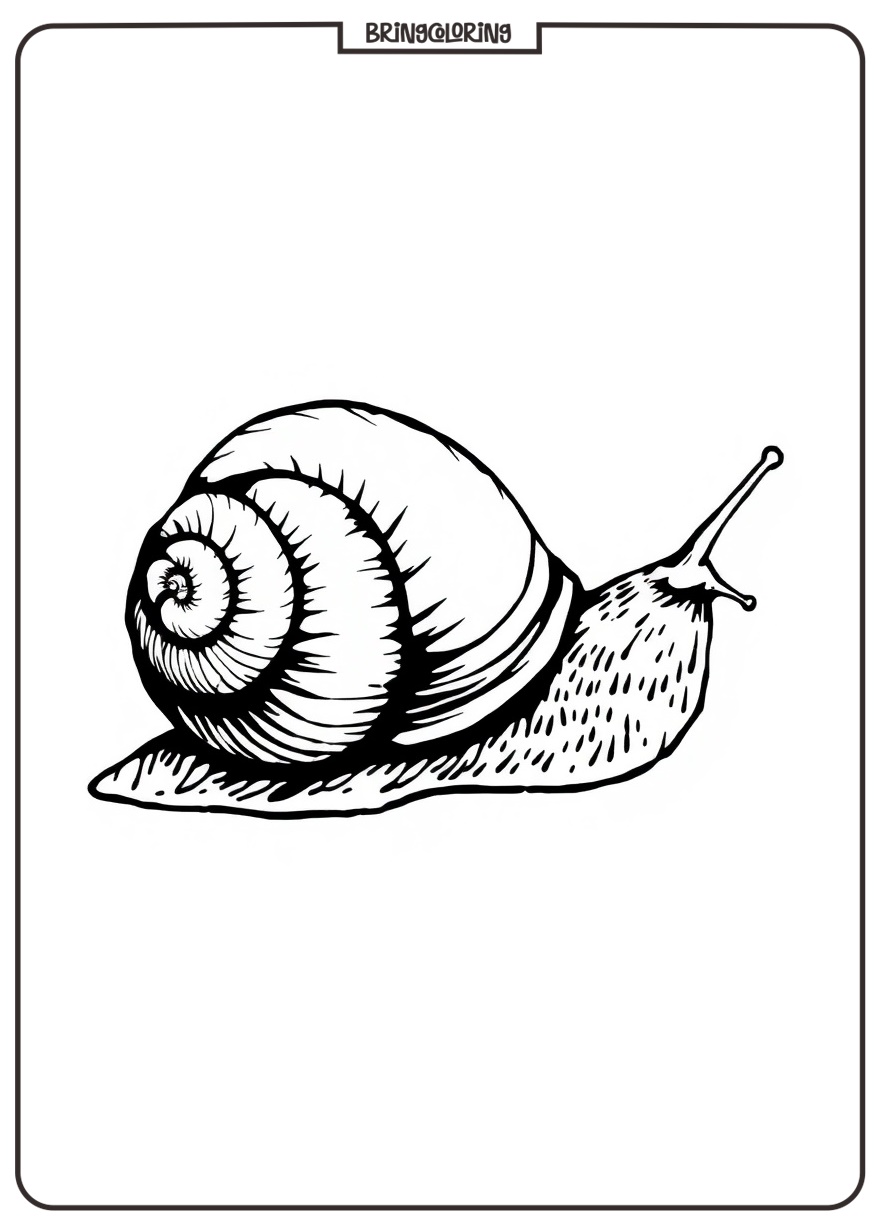 Snail Coloring Pages for Kids 3 Snail Coloring Pages Online