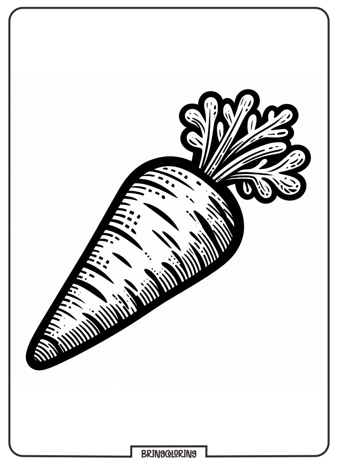 carrot coloring pages for kid