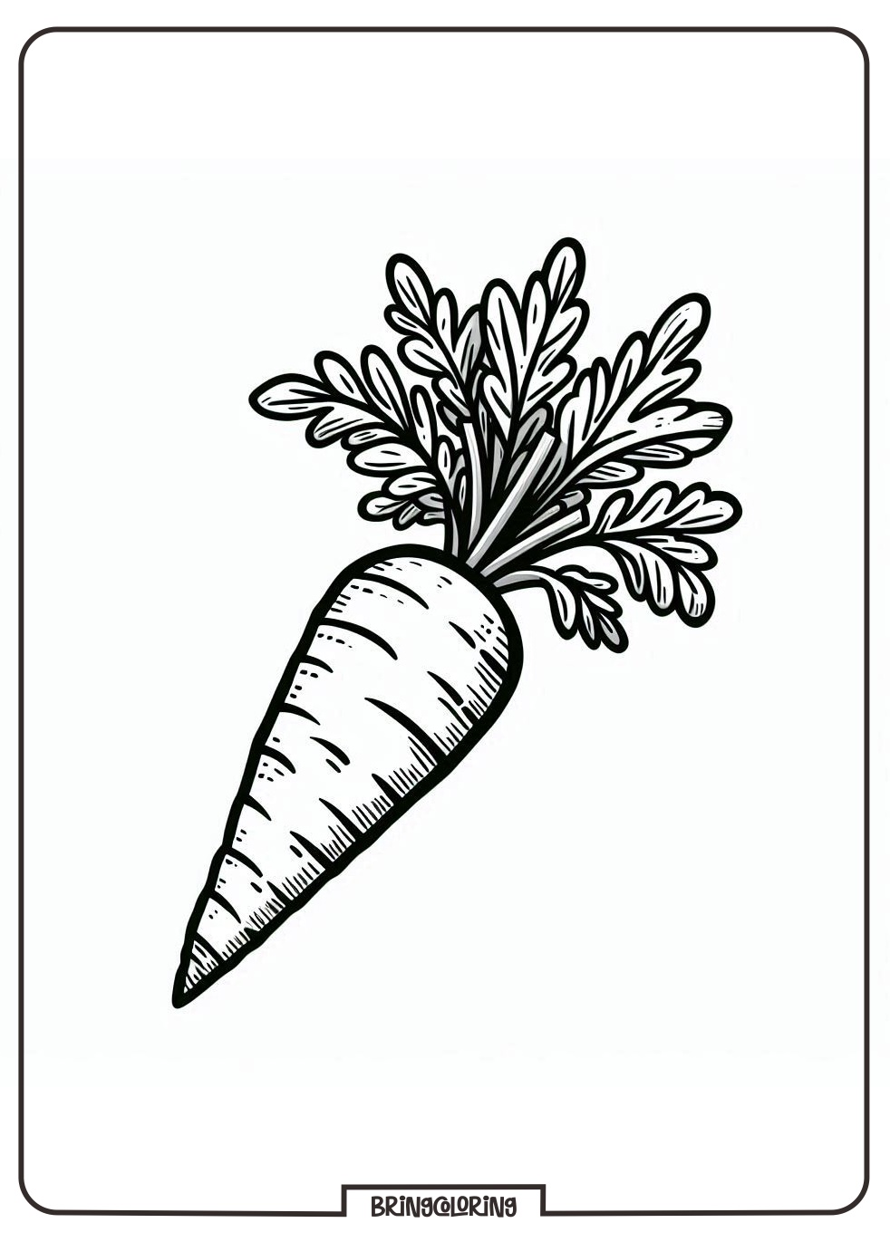 carrot coloring pages