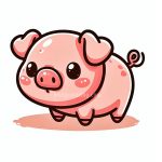 image is baby pig coloring