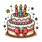 image is birthday cake coloring