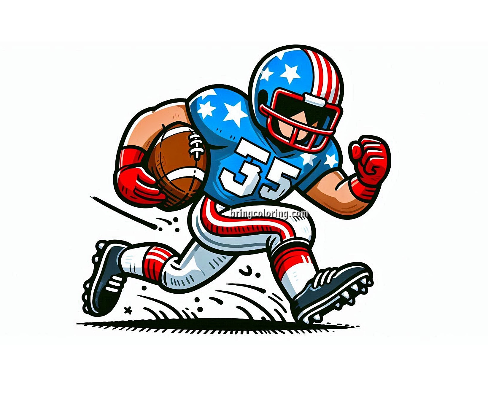 image is football coloring