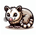 image is possum coloring
