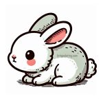 image of baby rabbit coloring