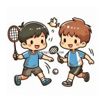 image of badminton coloring