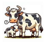 image of cow and calf coloring