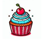 Get Ready for Some Sweet Coloring Fun, Cupcake Coloring Pages for Kids image of cupcake coloring