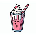 image of milkshake drink coloring