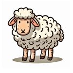 Cute Sheep Coloring Pages for Kids image of sheep coloring