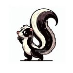Welcome to our Skunk Coloring Pages for Kids! image of skunk coloring