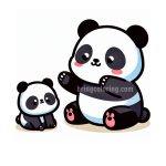 image panda coloring page