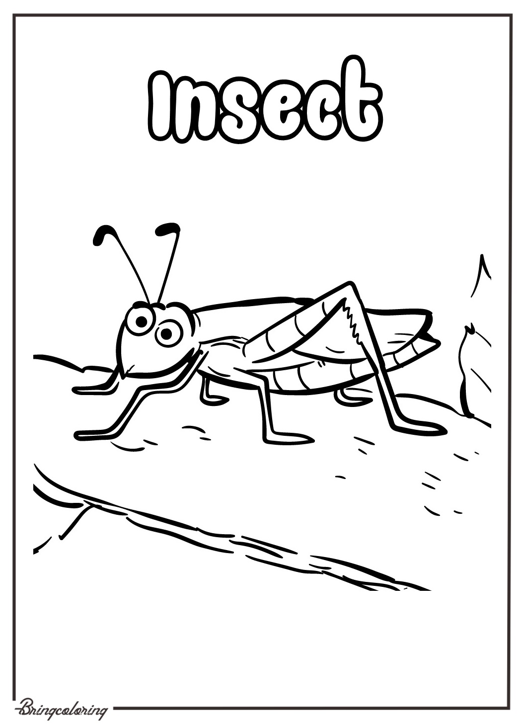 Insect Coloring Pages for Kids 3 insect coloring page for kids