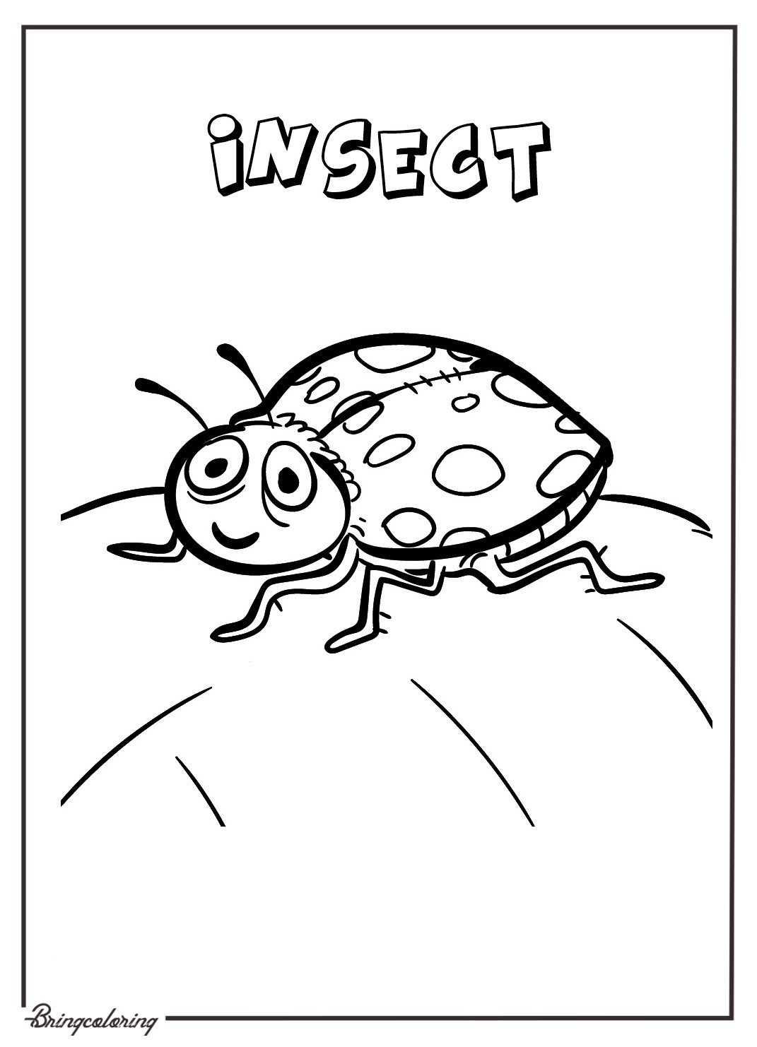 Insect Coloring Pages for Kids 5 insect coloring pages
