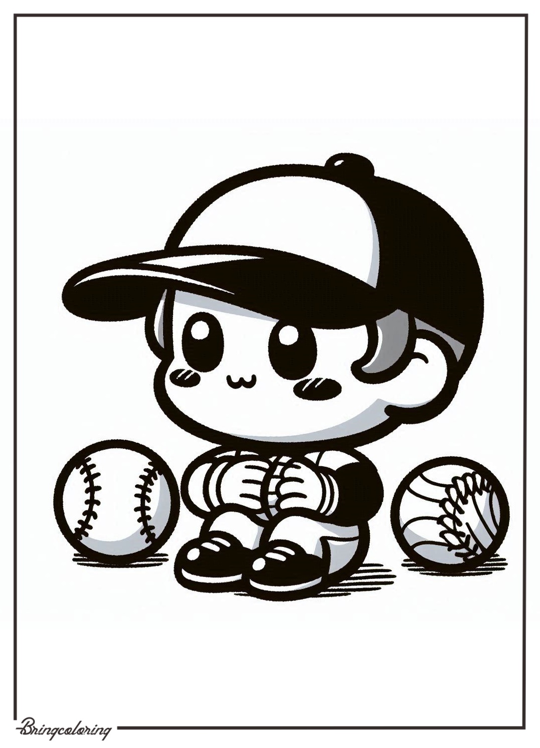 kids play baseball coloring pages bringcoloring.com