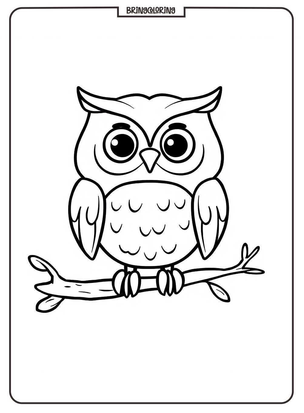 Owl Coloring Pages for Kids 3 owl pages coloring for kids