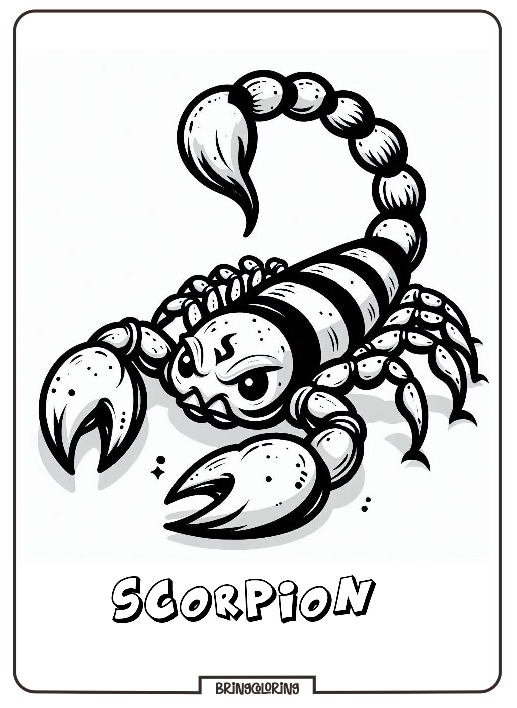 Scorpion Coloring Pages 1 scorpion coloring pages for kids