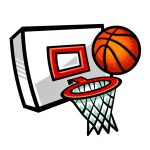 Basketball Hoop Coloring Image