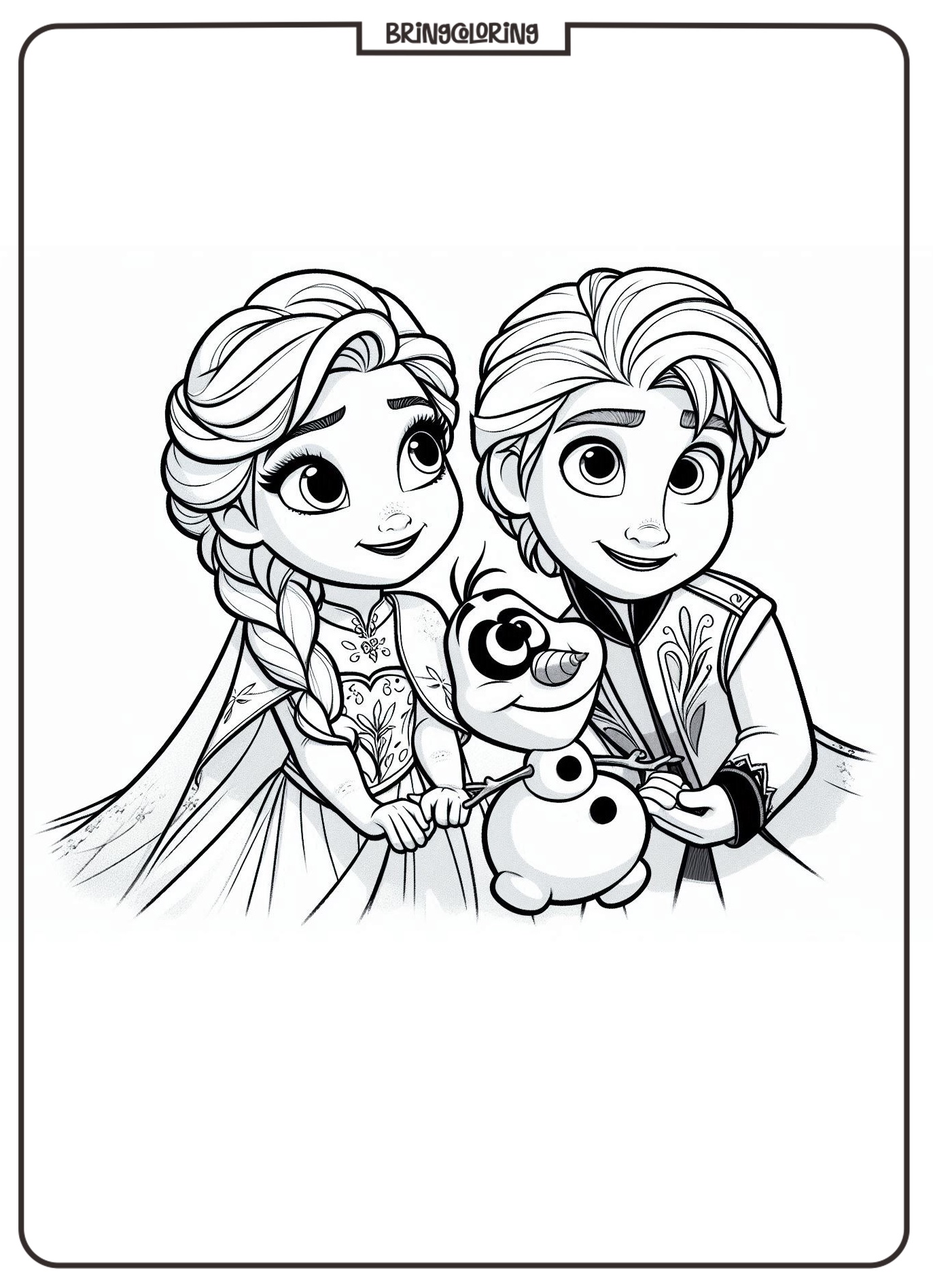 Frozen Coloring Online Pages