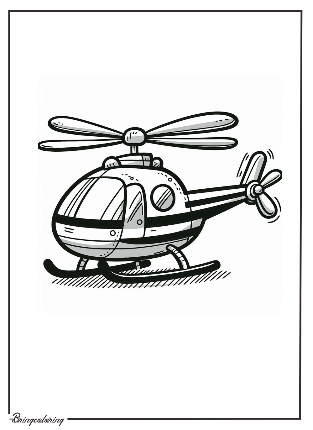 Helicopter Coloring Pages for Kids 2 Helicopter Coloring Online Page for Kids