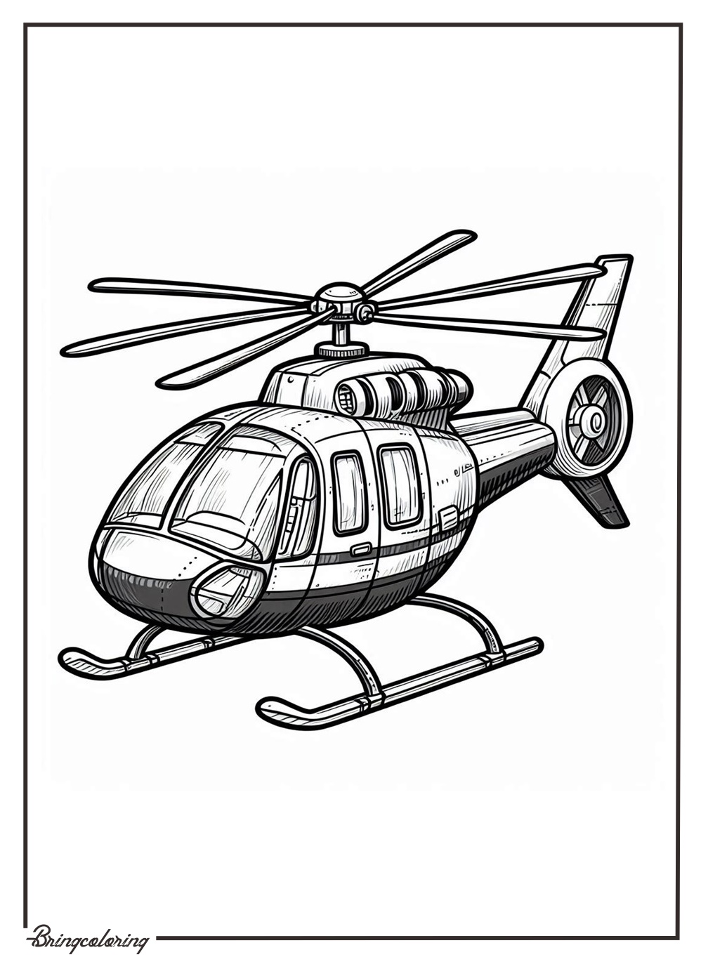 Helicopter Coloring Pages for Kids 3 Helicopter Coloring Online Pages for Kids
