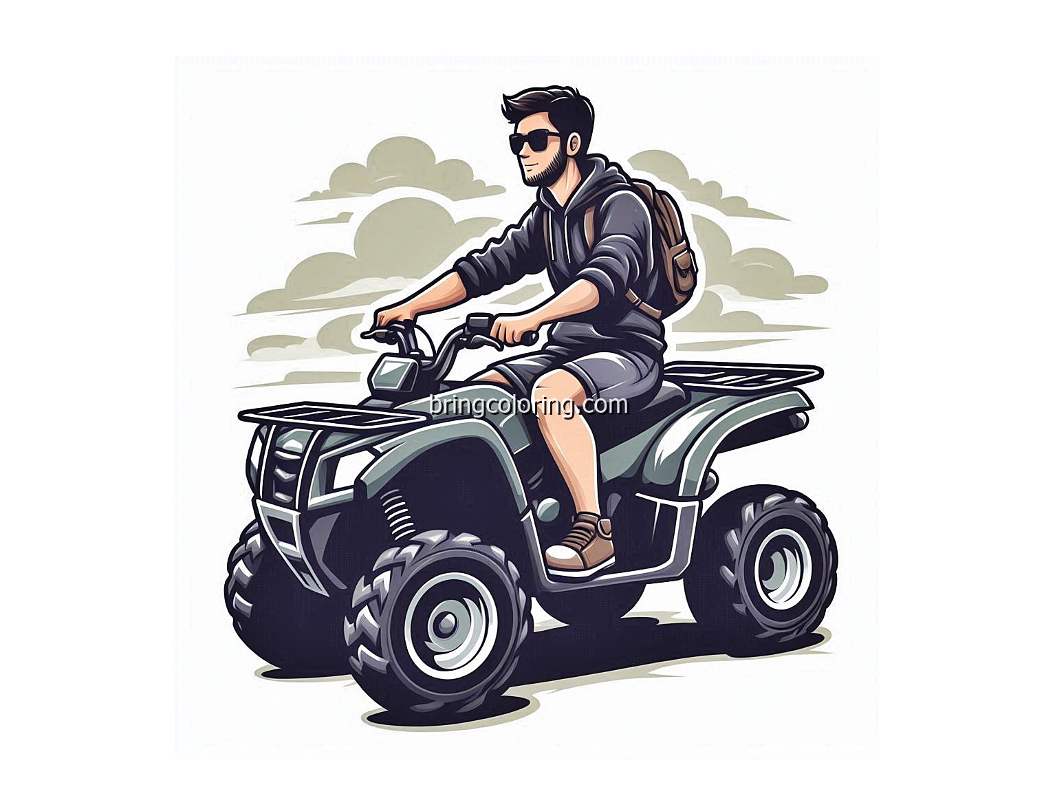 Let’s Color the ATV Adventure! 4 Image is ATV Coloring