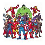Let’s Color the Avengers! Image of Avengers Coloring Pages