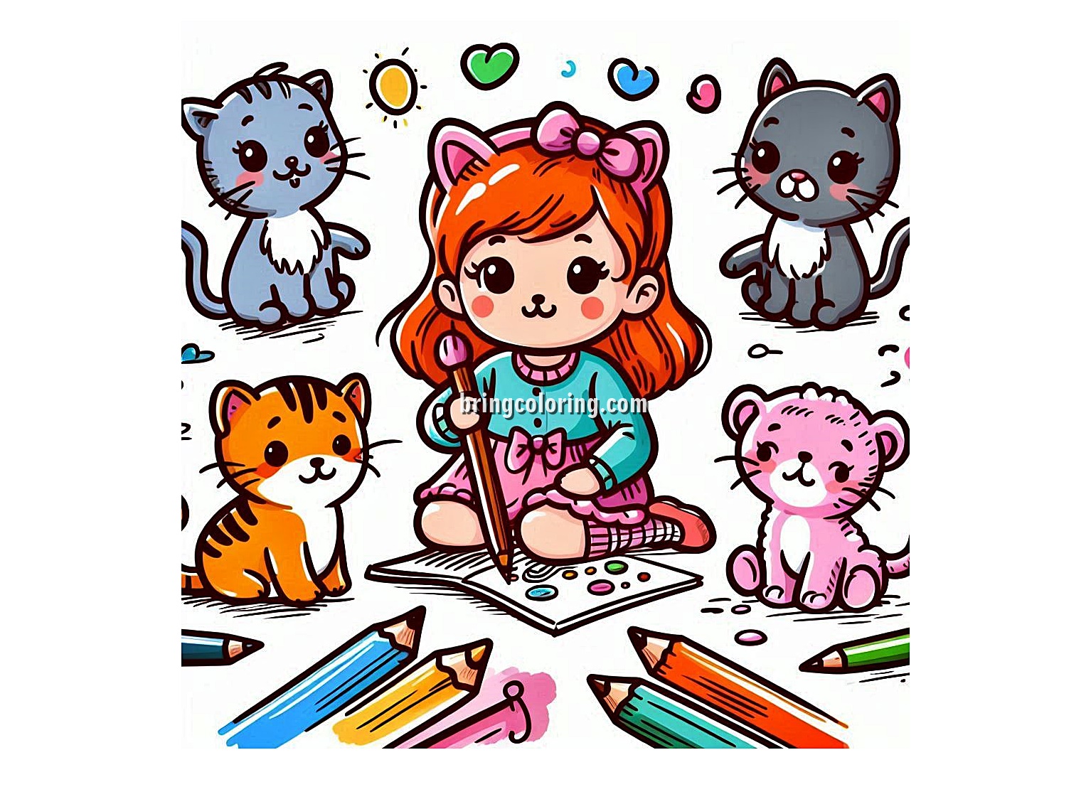 Aristocats Coloring Pages for Kids 1 Image of Disney Aristocats Coloring