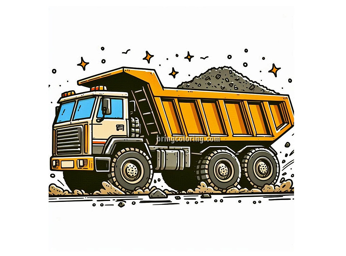 Image of DumpTruck Coloring