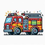 Image of Fire Truck Coloring