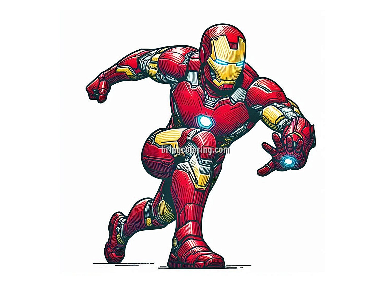 The Famous Superhero Iron Man Coloring Pages 4 Image of Iron Man Coloring