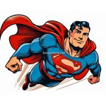 Let’s Color Superman in Action! Image of Superman in Action Coloring