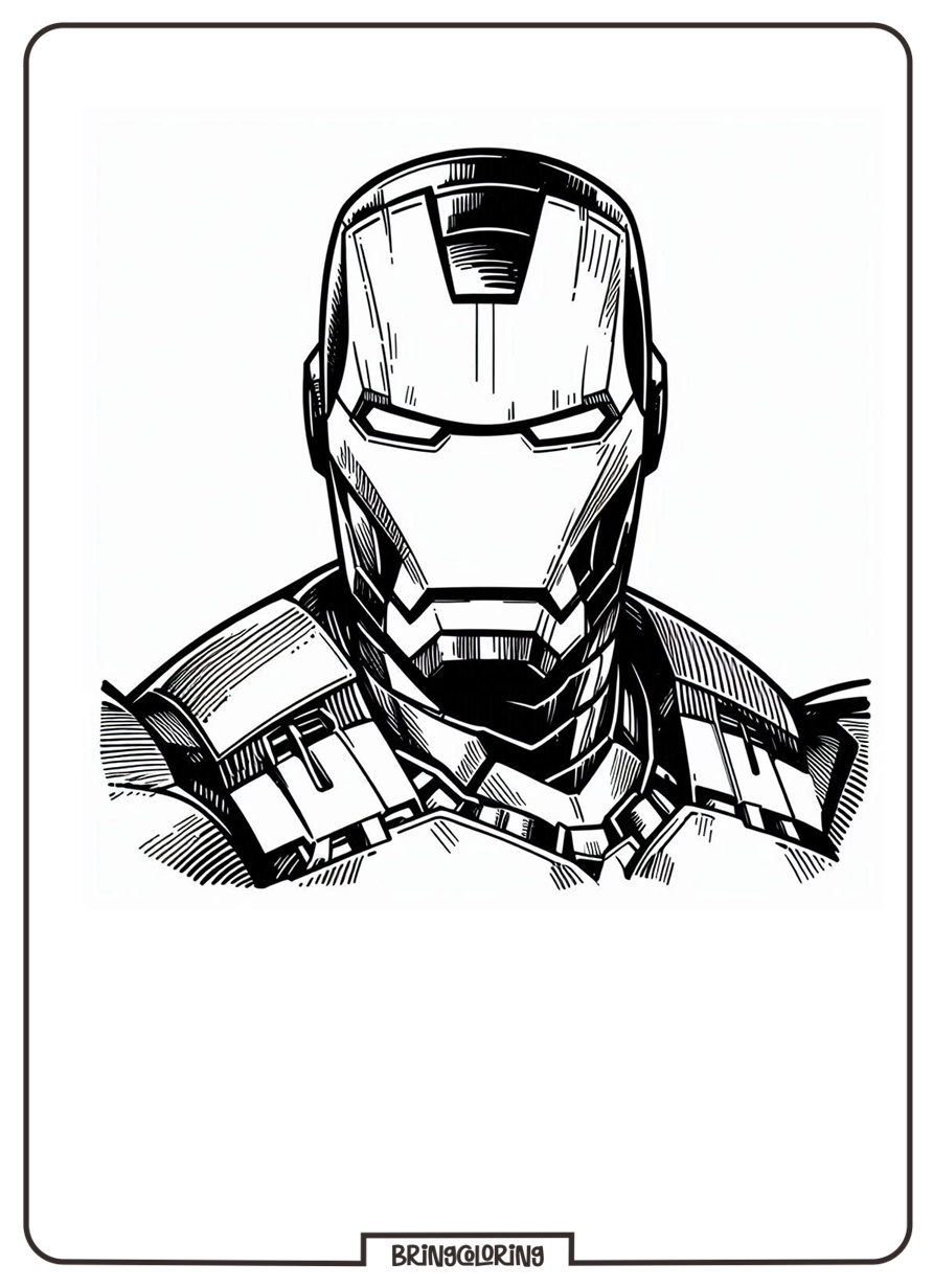 The Famous Superhero Iron Man Coloring Pages 2 Iron Man Coloring Online Pages for Kid