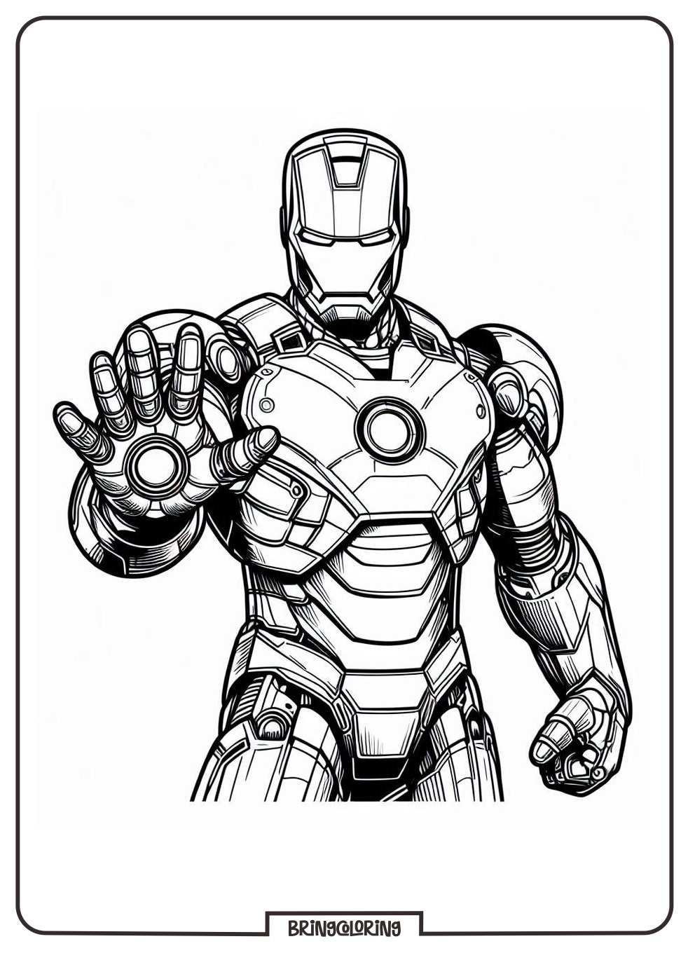 The Famous Superhero Iron Man Coloring Pages 3 Iron Man Coloring Online Pages for Kids